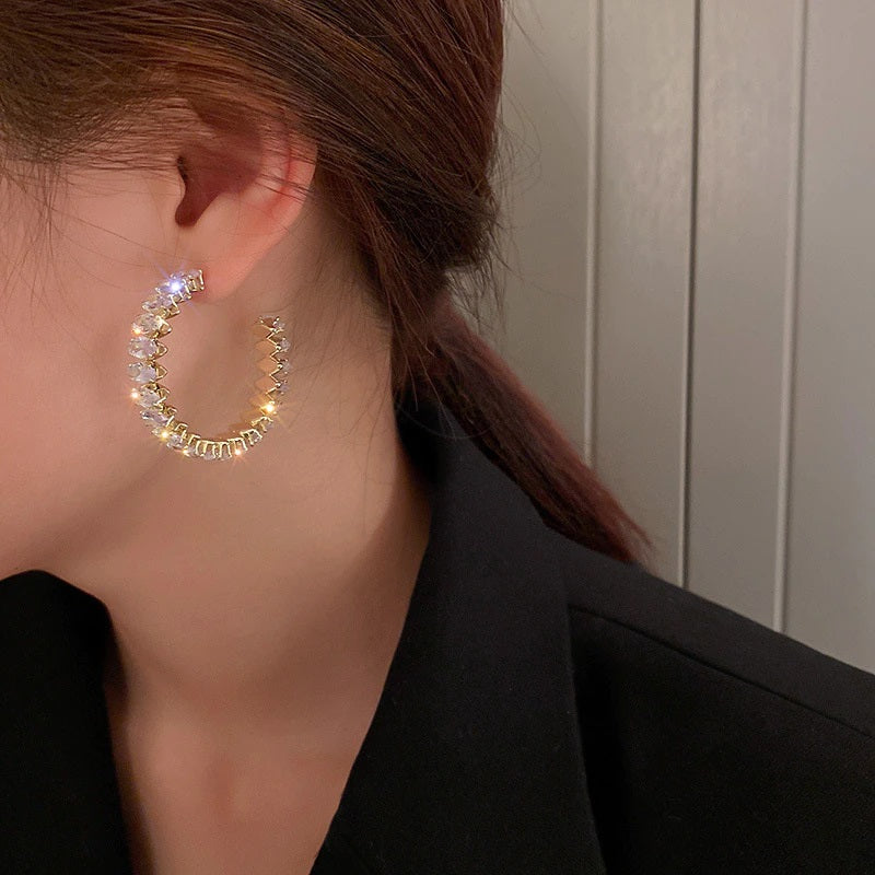Shimmer and Shine Creolen mit Zirkonia
