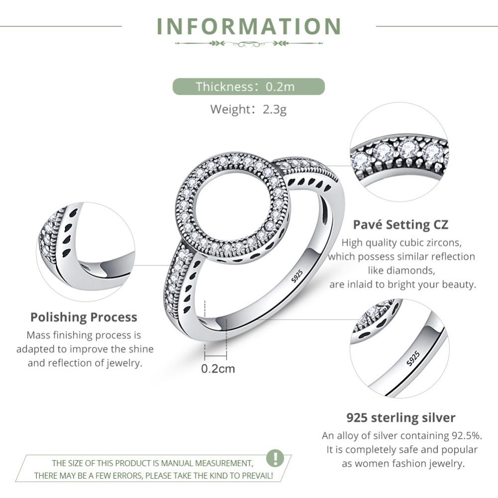 Schlichter und eleganter runder Ring mit Juwelen