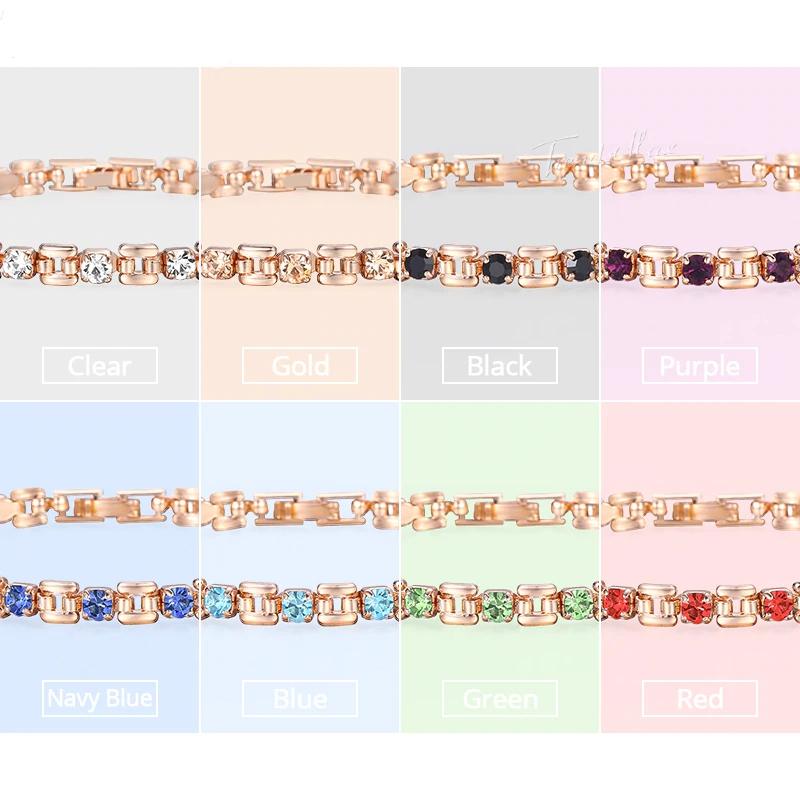 Schlichtes und trendiges Armband mit Strasssteinen