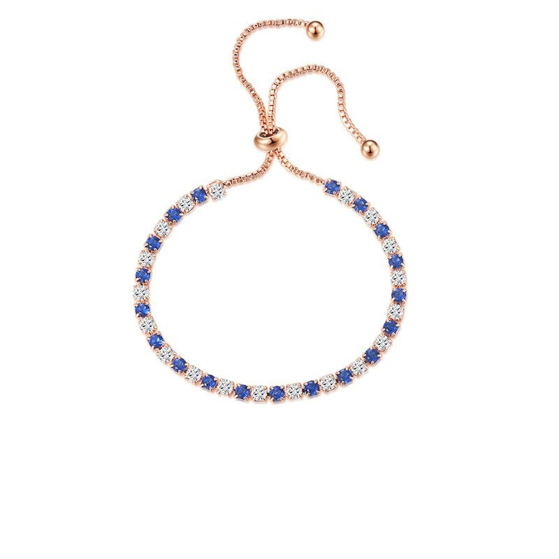 Funkelnde, bunte Tennisarmbänder mit Zirkonia