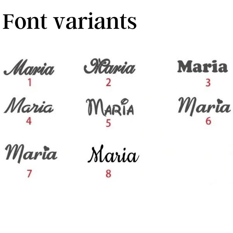 Spezielle, individuell gestaltete Armreifen mit Namen