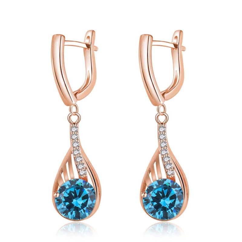 Sonderangebot - Elegante Tropfen-Strass-Ohrringe