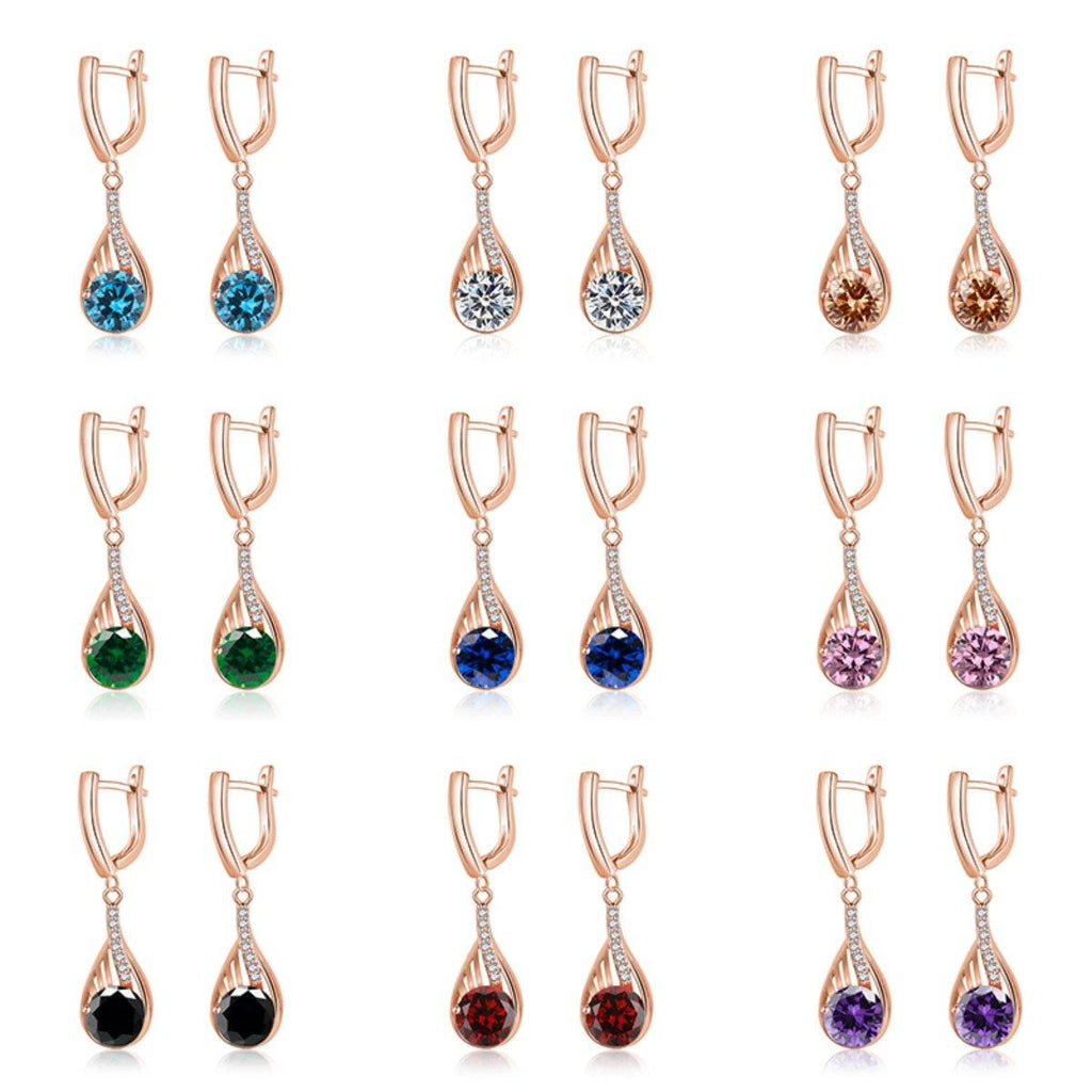 Sonderangebot - Elegante Tropfen-Strass-Ohrringe