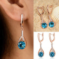 Sonderangebot - Elegante Tropfen-Strass-Ohrringe