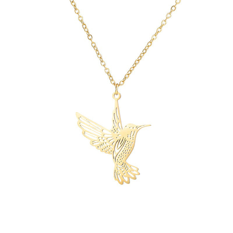 Einzigartige Halskette aus Edelstahl mit Tiermotiven