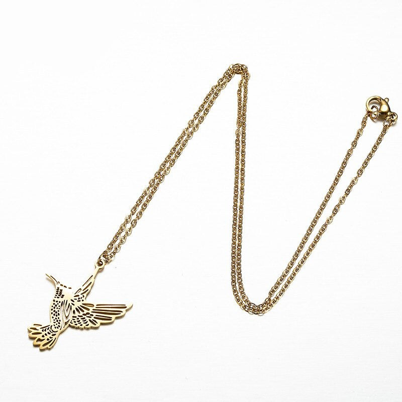 Einzigartige Halskette aus Edelstahl mit Tiermotiven