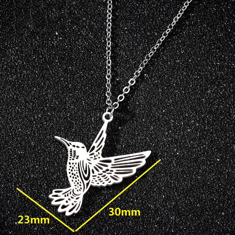 Einzigartige Halskette aus Edelstahl mit Tiermotiven