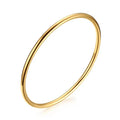 Goldarmreif - Elegantes, dünnes, poliertes, klassisches, nahtloses Armband