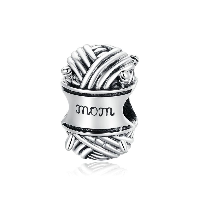 Sterling Silber Garnknäuel Mama Charm-Perlen