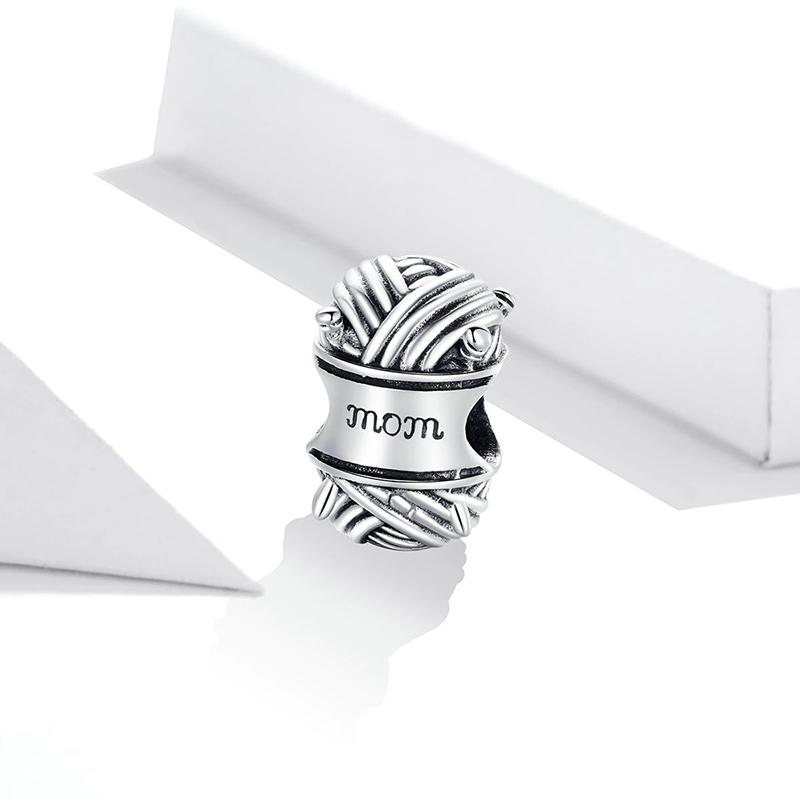 Sterling Silber Garnknäuel Mama Charm-Perlen