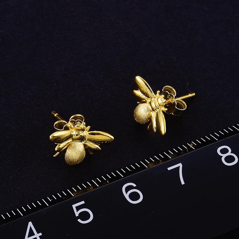 Ohrstecker Honigbiene aus Sterlingsilber