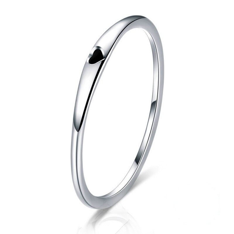 Stapelbare Ringe aus Sterlingsilber mit Zirkonia in verschiedenen Stilen