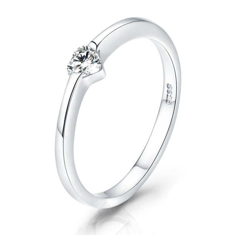 Stapelbare Ringe aus Sterlingsilber mit Zirkonia in verschiedenen Stilen