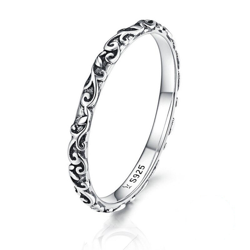 Stapelbare Ringe aus Sterlingsilber mit Zirkonia in verschiedenen Stilen