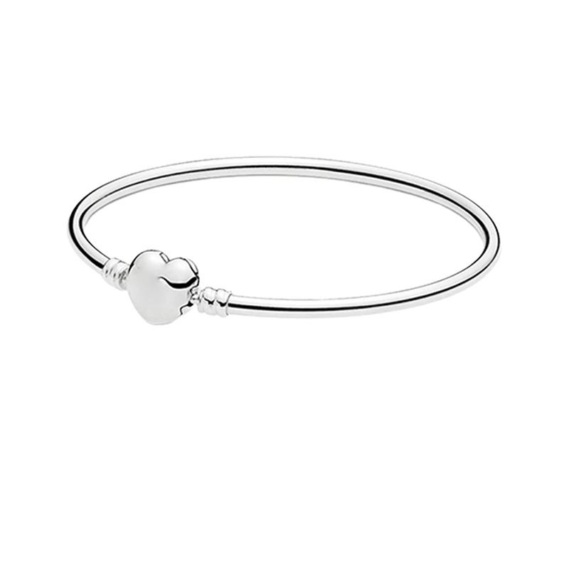Schlangenkette aus Sterlingsilber mit Perlen-Charm-Armband