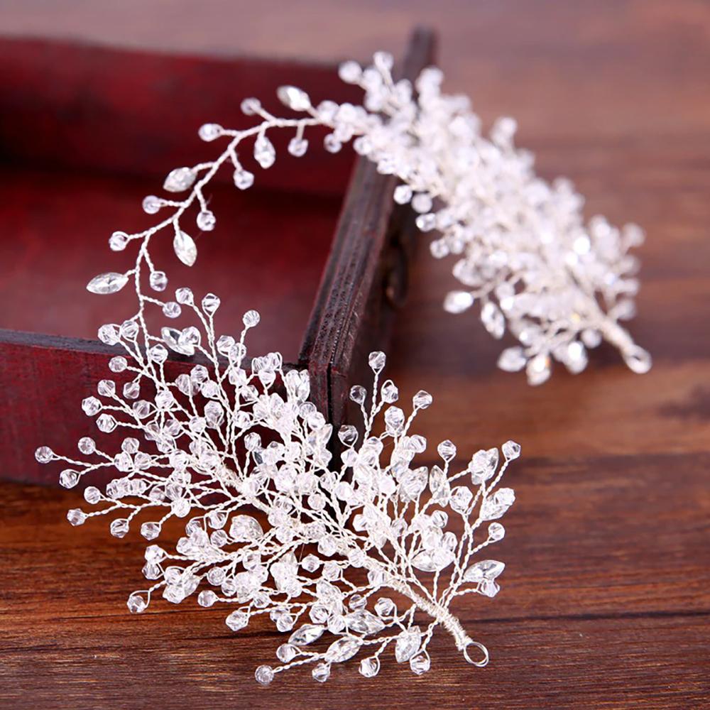 Auffällige Vintage Diademe mit Perlen und Strass