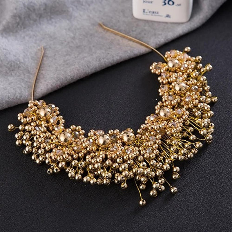 Auffällige Vintage Diademe mit Perlen und Strass