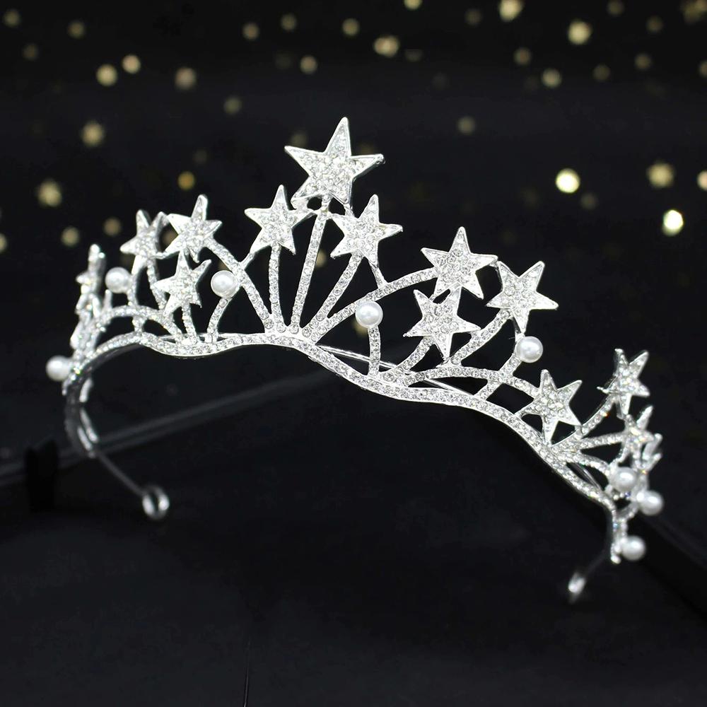 Auffällige Vintage Diademe mit Perlen und Strass