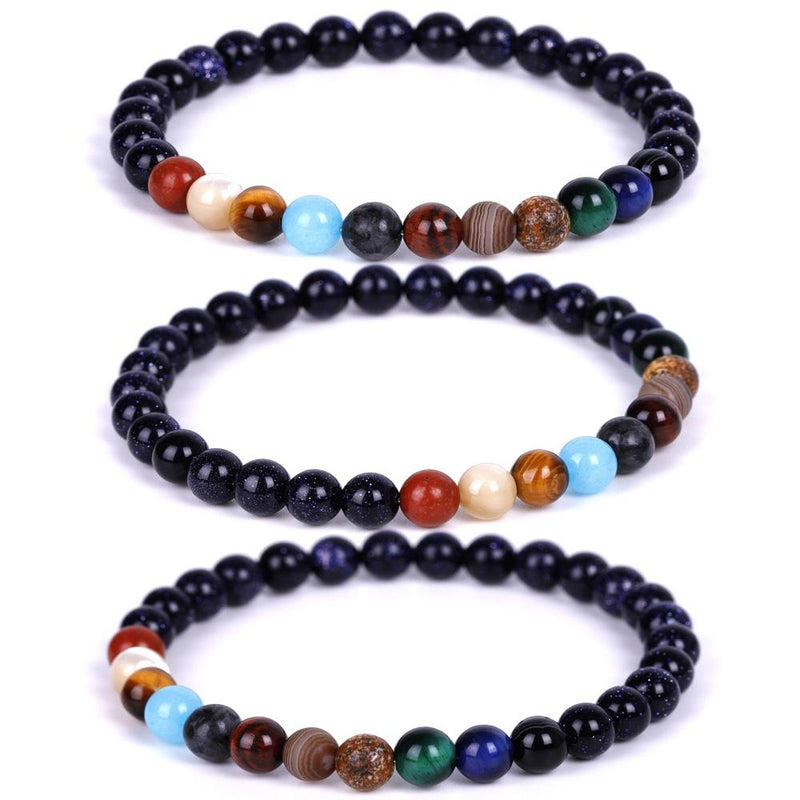 Atemberaubende neun Planeten einzigartige Perlenarmbänder