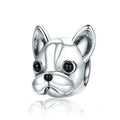 Atemberaubender Sterlingsilber-Charm „Französische Bulldogge“ für Armband