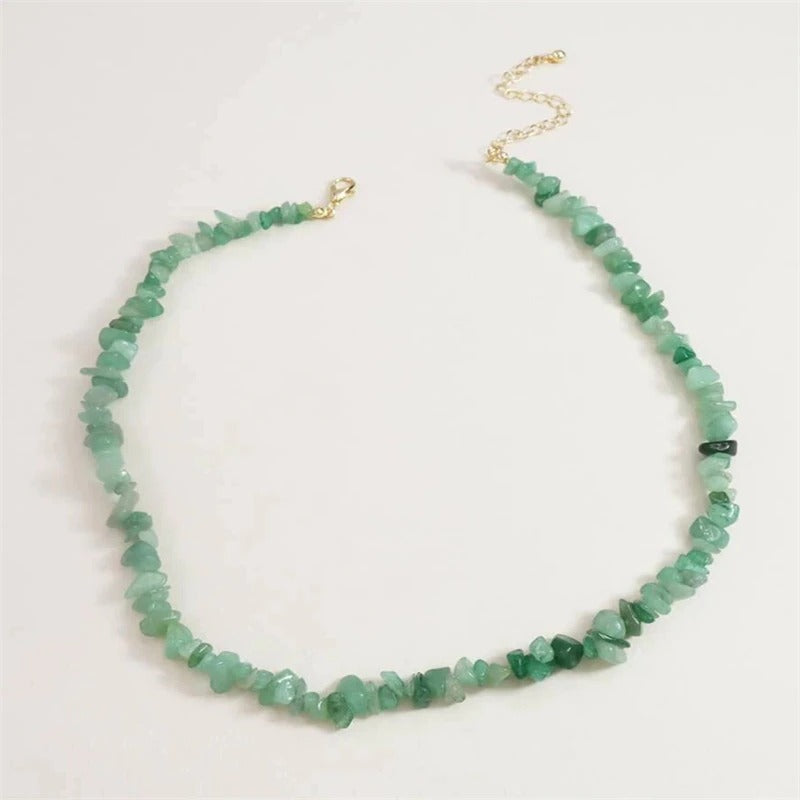 Lustige böhmische Chokerhalsketten aus natürlichem Halbedelstein