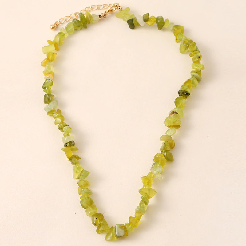 Lustige böhmische Chokerhalsketten aus natürlichem Halbedelstein