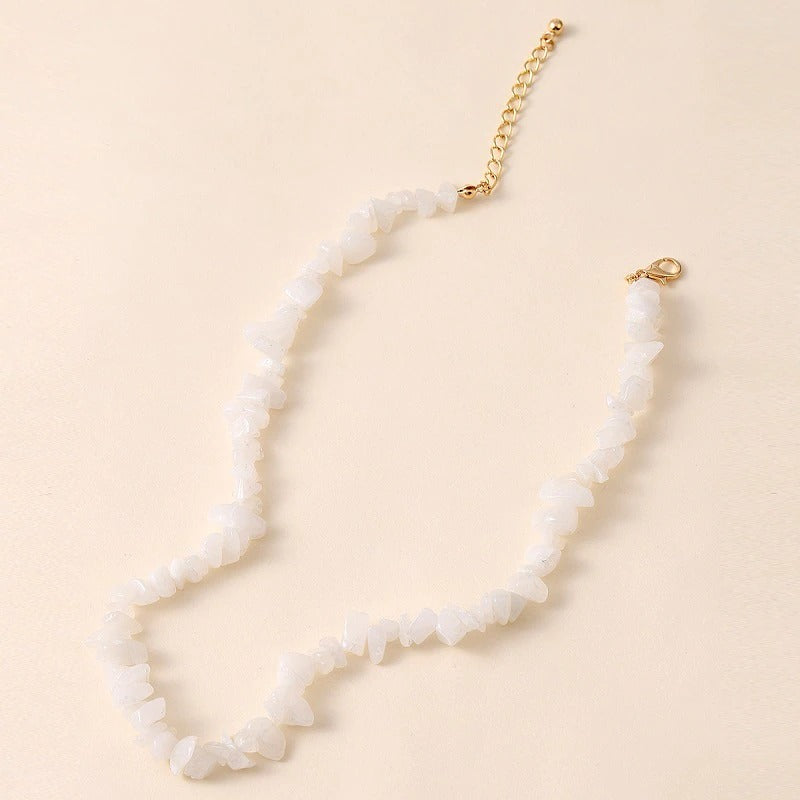 Lustige böhmische Chokerhalsketten aus natürlichem Halbedelstein