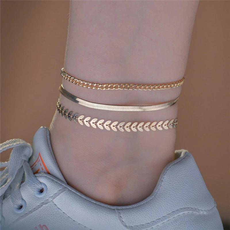 Sommer Strand Kette Bohemian Fußkettchen Armbänder