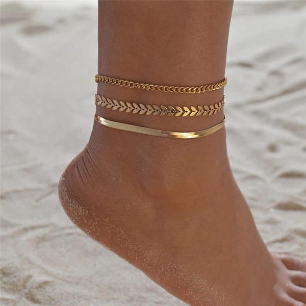 Sommer Strand Kette Bohemian Fußkettchen Armbänder