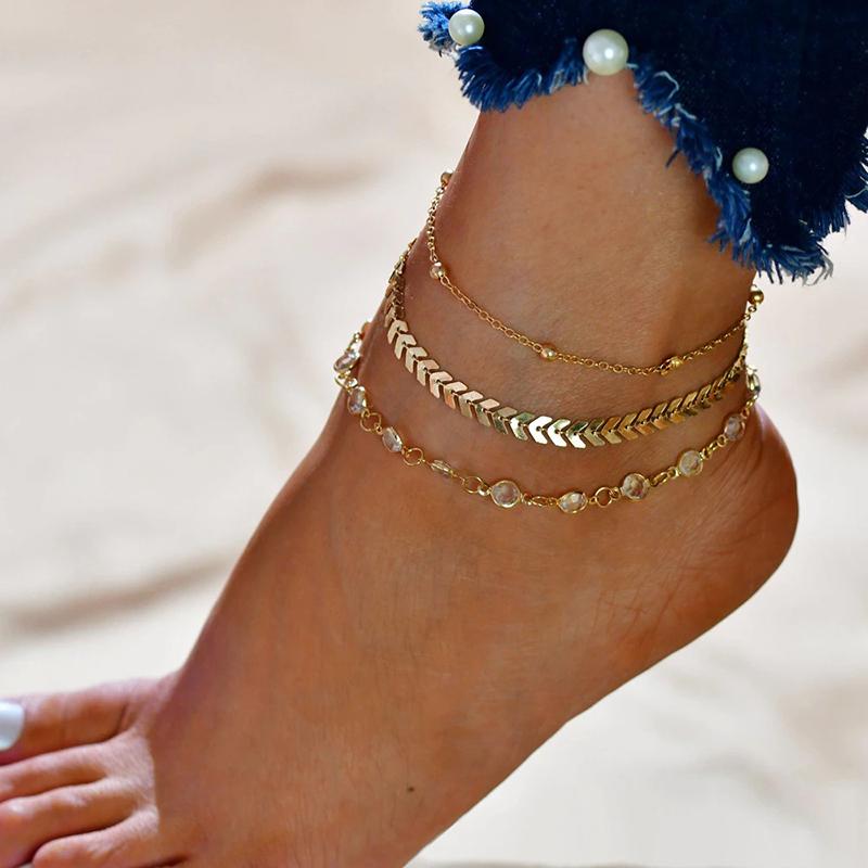 Sommer Strand Kette Bohemian Fußkettchen Armbänder