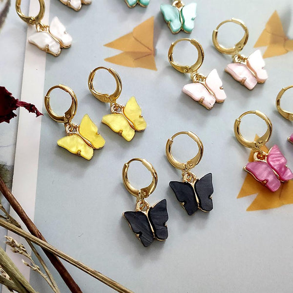 Süße bunte zierliche Schmetterling Tropfen Ohrringe