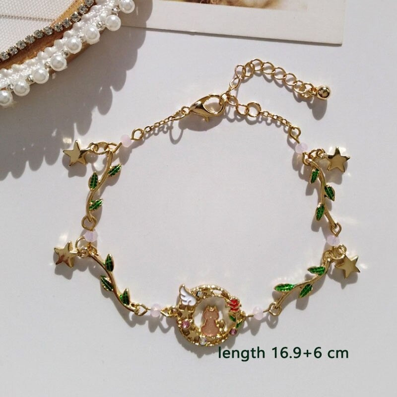 Süße Blumen- und Sternenarmbandkollektion