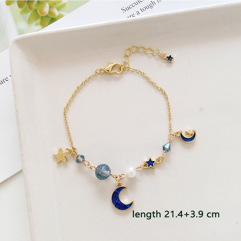 Süße Blumen- und Sternenarmbandkollektion