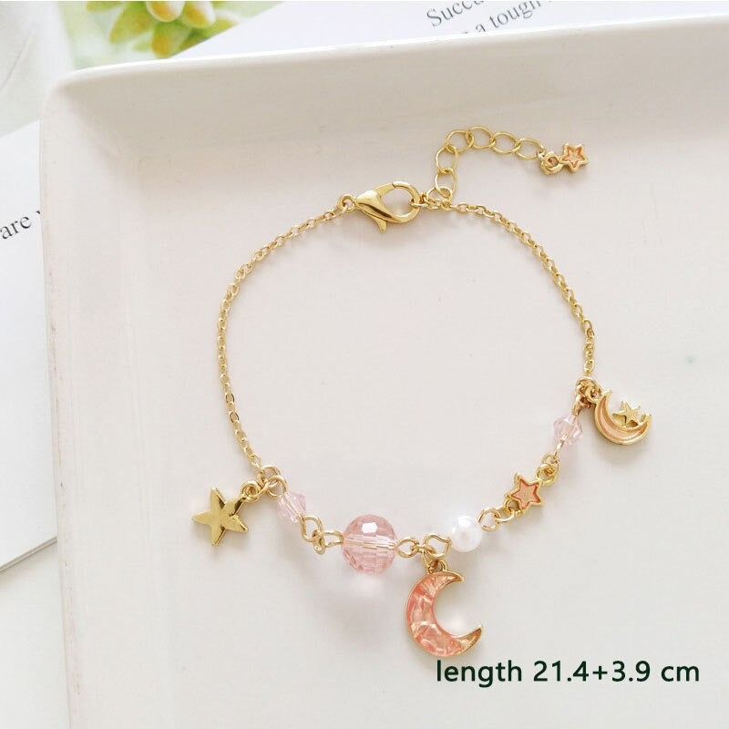 Süße Blumen- und Sternenarmbandkollektion