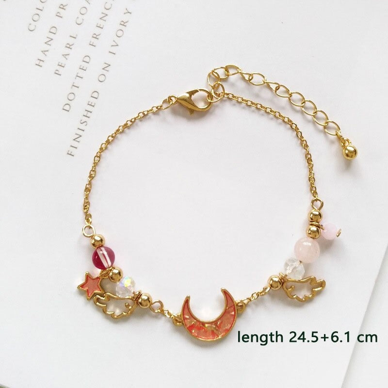 Süße Blumen- und Sternenarmbandkollektion