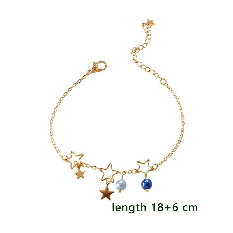 Süße Blumen- und Sternenarmbandkollektion