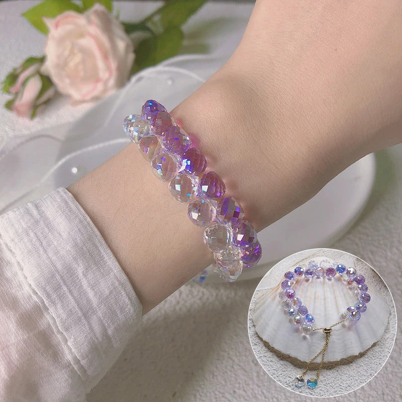 Süße Frühlingsmode verstellbare zweireihige Perlenarmbänder