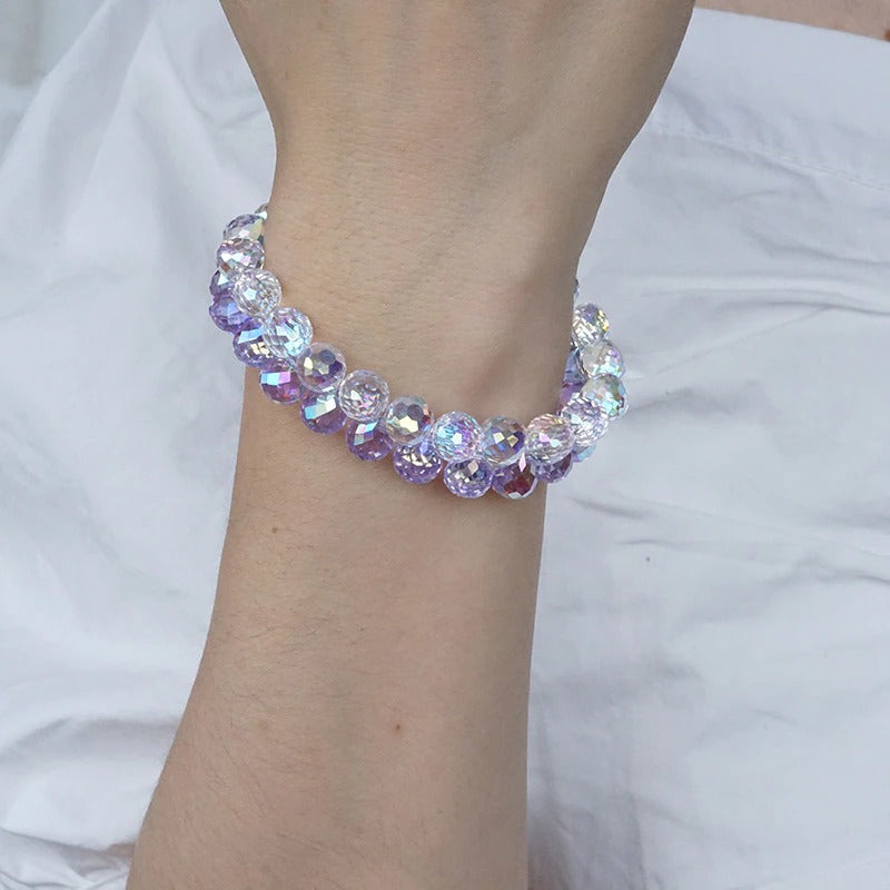 Süße Frühlingsmode verstellbare zweireihige Perlenarmbänder