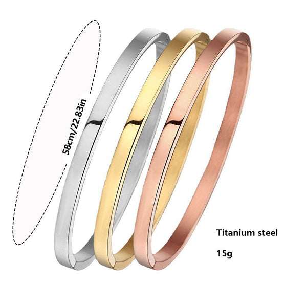 Zeitlose, ausgefallene Armreifen aus Edelstahl