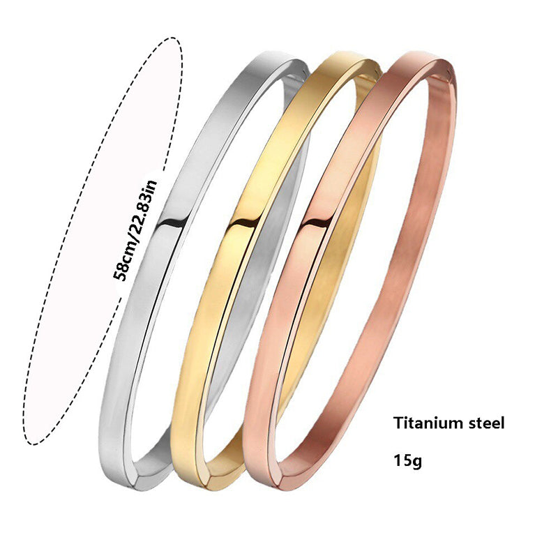 Zeitlose, ausgefallene Armreifen aus Edelstahl