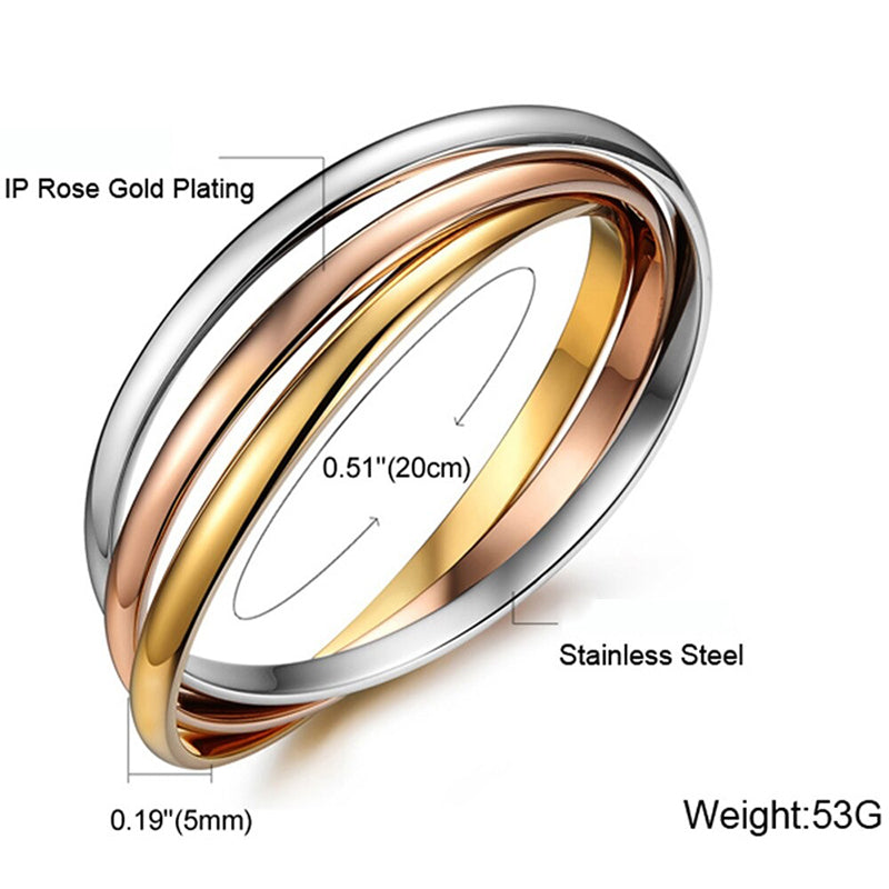 Zeitlose, ausgefallene Armreifen aus Edelstahl