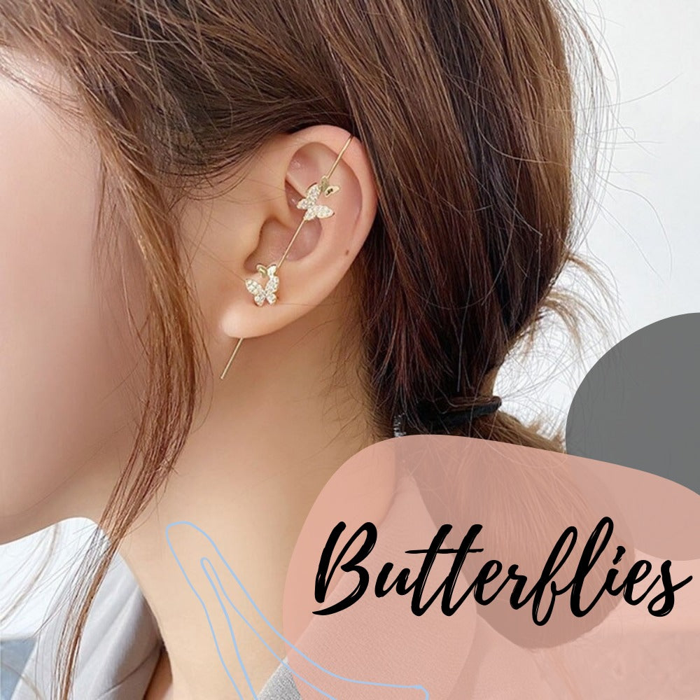 Trendsetter – Crawler-Ohrringe mit Strasssteinen