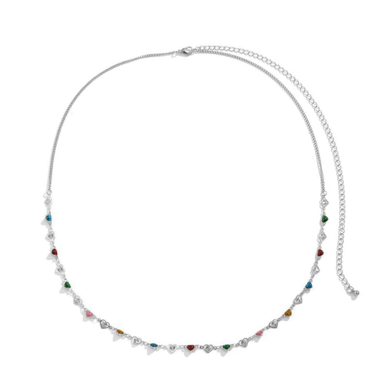 Trendy Bunte Liebe Herz Sommer Strand Bikini Taille Kette Gürtel