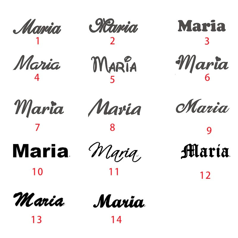 Trendy personalisierter und verstellbarer Namensring