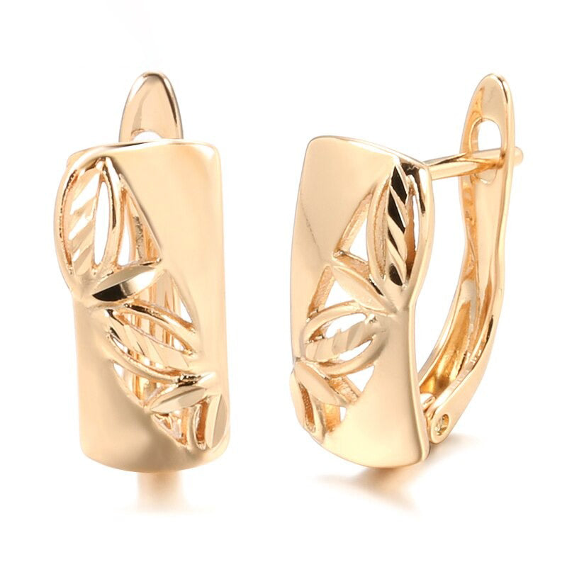 Trendy Fashion glänzende geometrische Form baumelnde Ohrringe