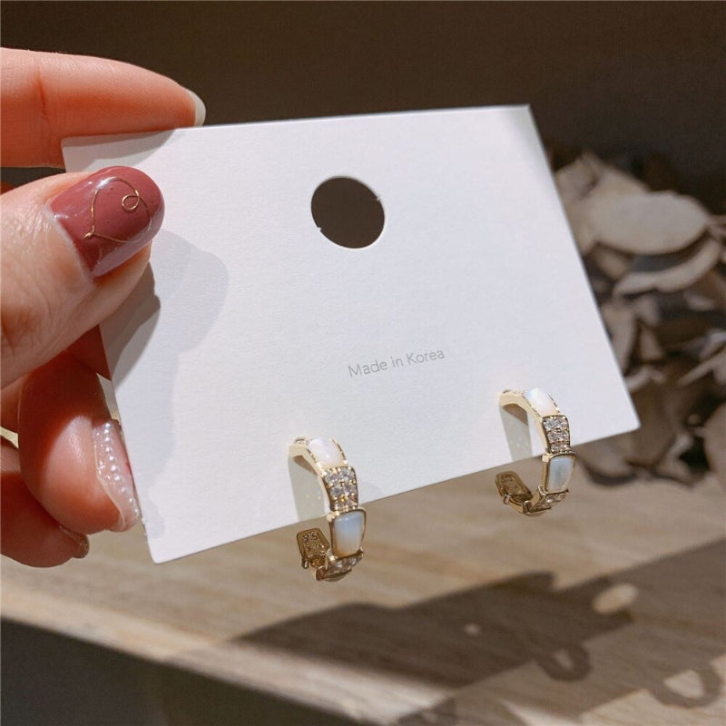 Trendy Fashion Koreanischen Stil Bowknot mit Strass Intarsien Zirkon Ohrringe Kollektion