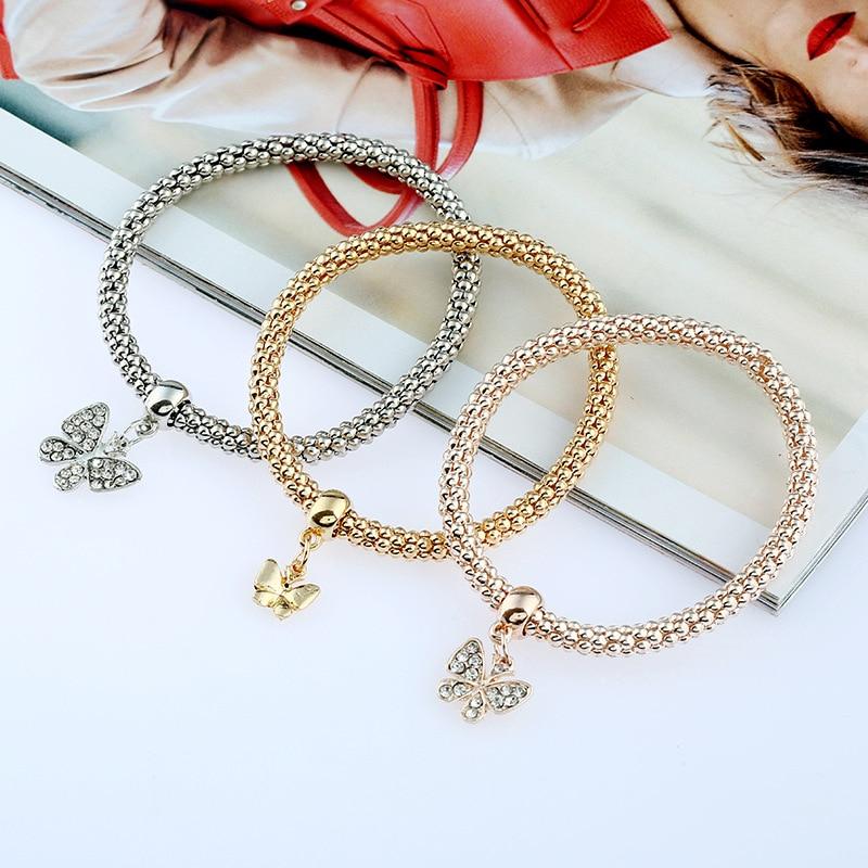 Trendy Multi-Layer Armband mit Strasssteinen