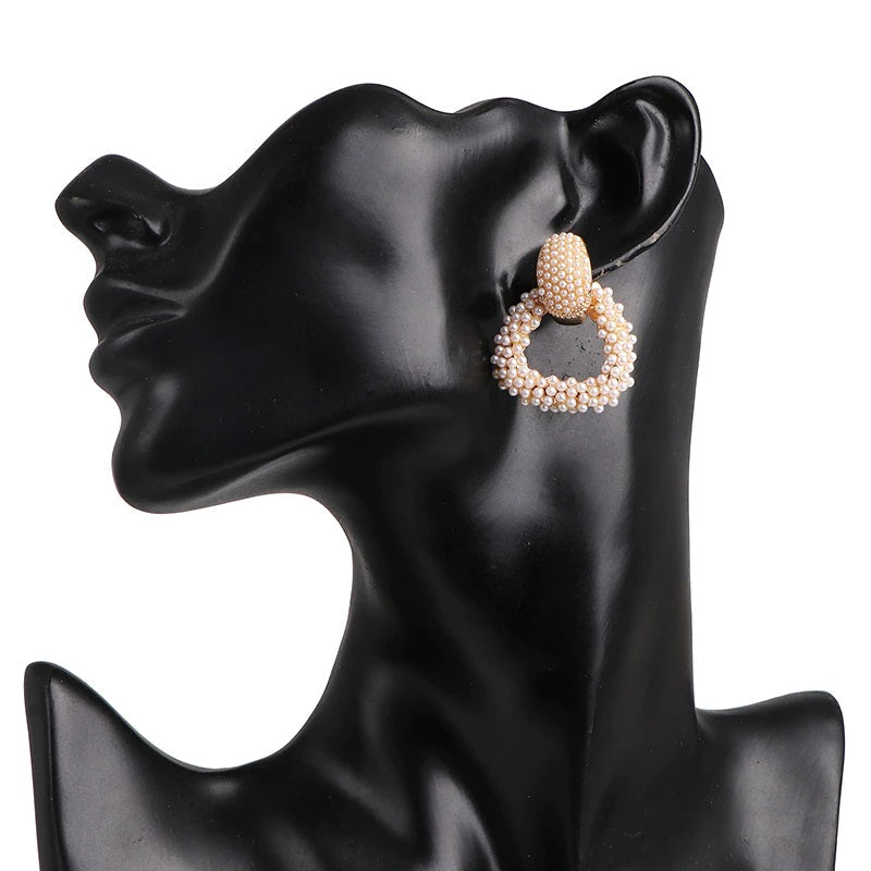 Trendy Wundervolle Perlen und Strass Tropfen Ohrringe Kollektion