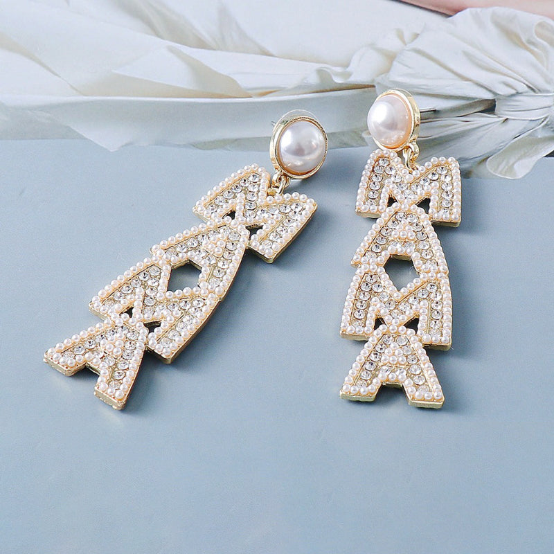 Trendy Wundervolle Perlen und Strass Tropfen Ohrringe Kollektion