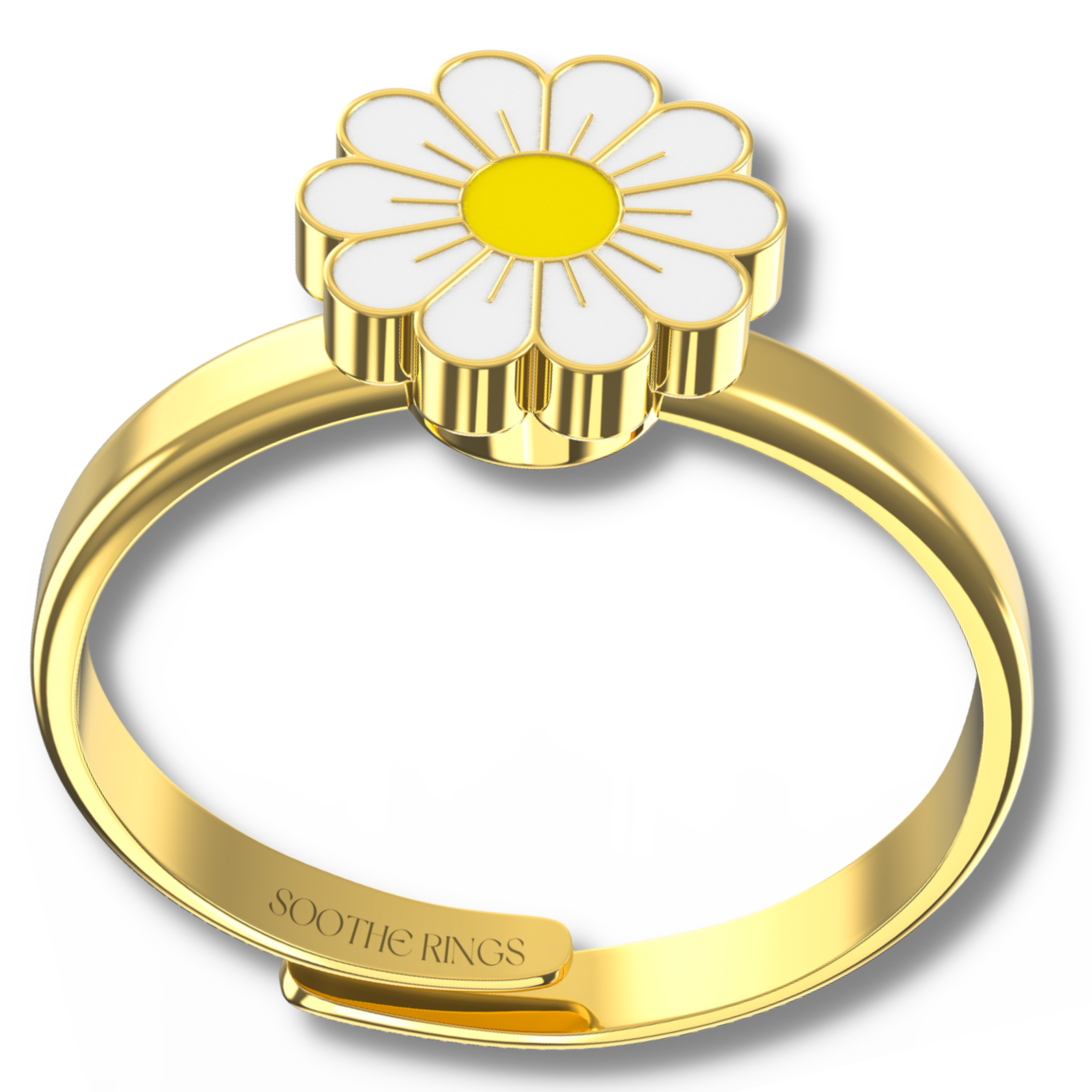 Angst Daisy Fidget Ring - verstellbar